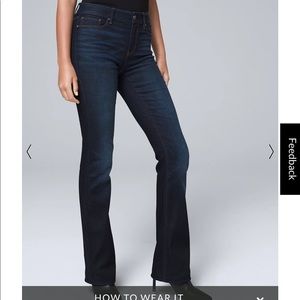 WHBM Mid-Rise Everyday Soft Denim Bootcut Jeans